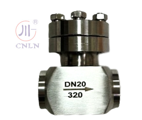 SS304/316 उच्च दबाव क्रायोजेनिक चेक वाल्व DN20 LNG/LOX/LN2/LAR/LCO2 के लिए