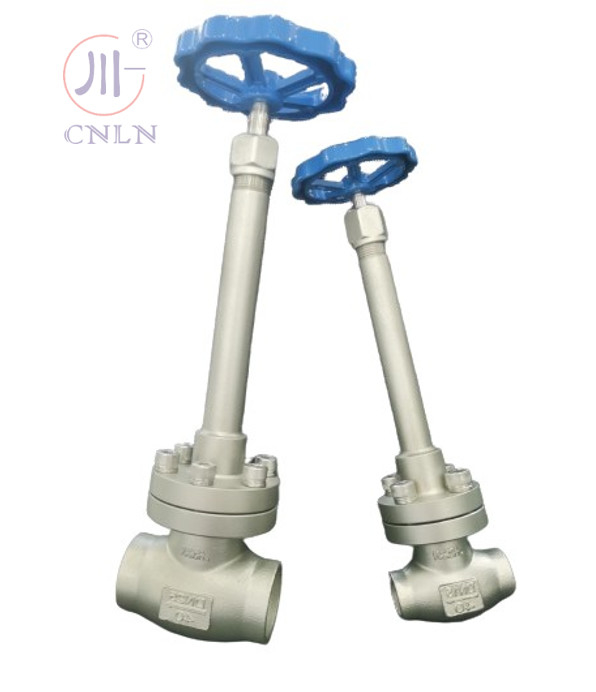 CF3/CF8 स्टेनलेस स्टील क्रायोजेनिक ग्लोब वाल्व DN25/DN15 LNG/LOX/LN2/LAR/LCO2 के लिए