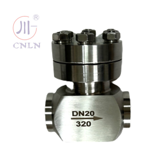 SS304/316 उच्च दबाव क्रायोजेनिक चेक वाल्व DN20 LNG/LOX/LN2/LAR/LCO2 के लिए