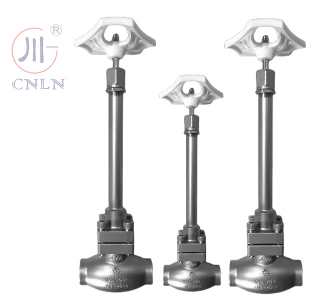 SS304/316 LNG/LOX/LN2 के लिए क्रायोजेनिक ग्लोब वाल्व लॉन्ग-स्टेम-टाइप D ((DN10-100mm)