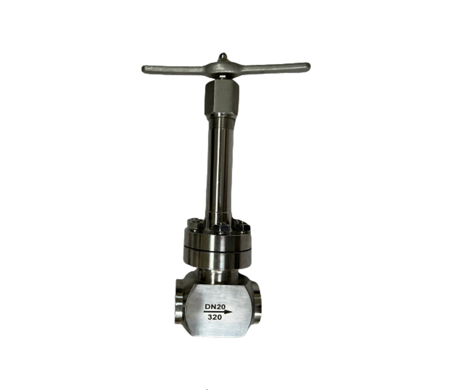 LNG LOX LIN LAR LCO2 टैंक क्रायोजेनिक उच्च दबाव ग्लोब वाल्व -196- 80 °C CF8/CF3 3/8''-4