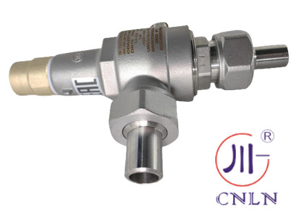 LIN LOX LAR LNG टैंक -196-80 C CF8 CF3 4.0Mpa के लिए उच्च दबाव क्रायोजेनिक सुरक्षा वाल्व