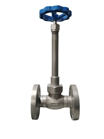 वेल्डिंग एंड CF8 CF8M एलएनजी/LOX/LN2/LAR/LCO2 के लिए लंबी स्टेम क्रायोजेनिक ग्लोबल वाल्व