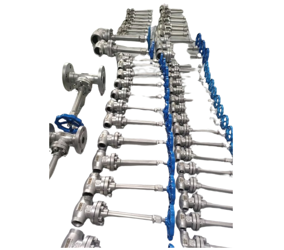 DN32 क्रायोजेनिक ग्लोब वाल्व स्टेनलेस स्टील 304/316 5.0Mpa -196°C