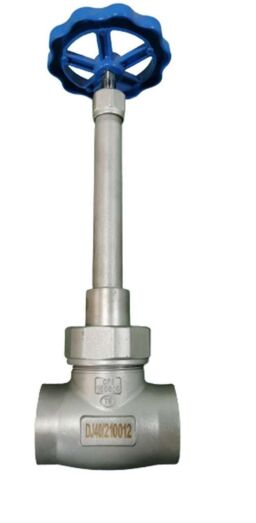 सीई प्रमाणित 5.0Mpa अधिकतम दबाव और एलएनजी LOX LIN LAR अनुप्रयोगों के लिए स्टेनलेस स्टील 304/316 निर्माण के साथ क्रायोजेनिक ग्लोब वाल्व