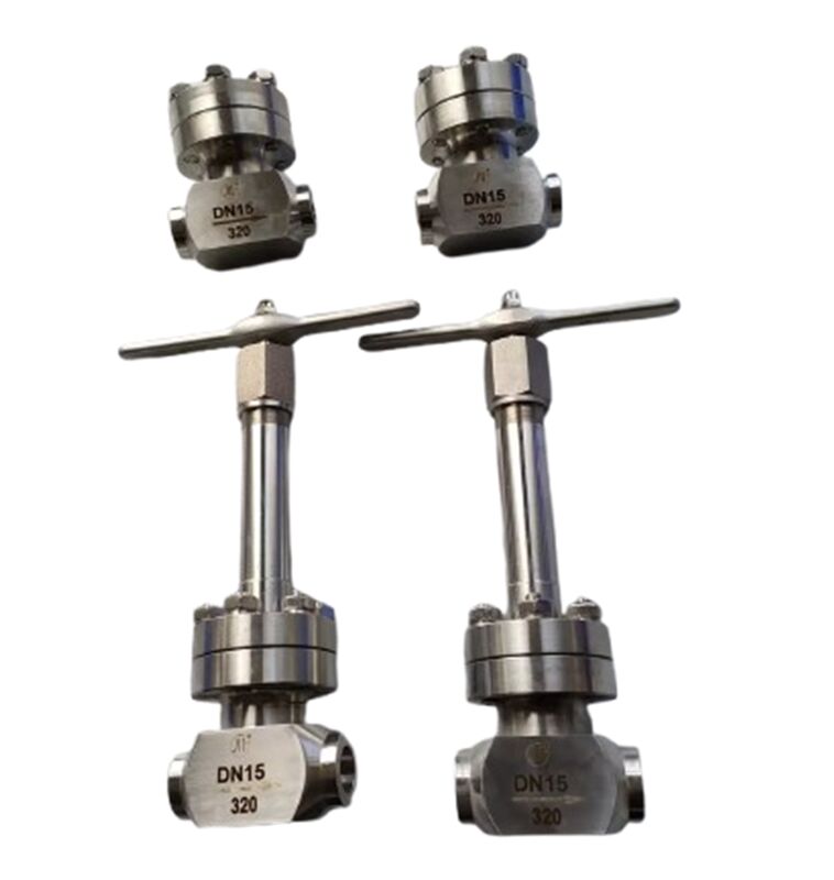 तापमान रेंज -196 से +80°C के लिए 320 एमपीए अधिकतम दबाव स्टेनलेस स्टील 304/316 के साथ क्रायोजेनिक चेक वाल्व