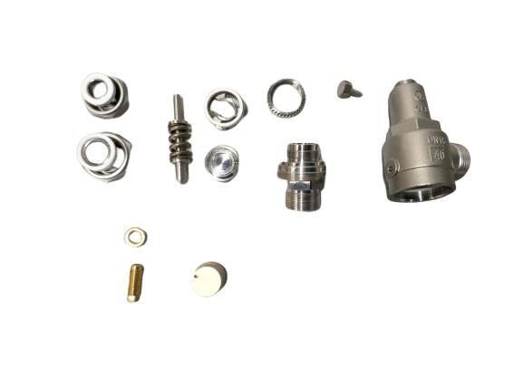 स्टेनलेस स्टील SS304/316 क्रायोजेनिक सेफ्टी वाल्व 4.0Mpa अधिकतम दबाव के साथ -196°C से +120°C तापमान सीमा के लिए